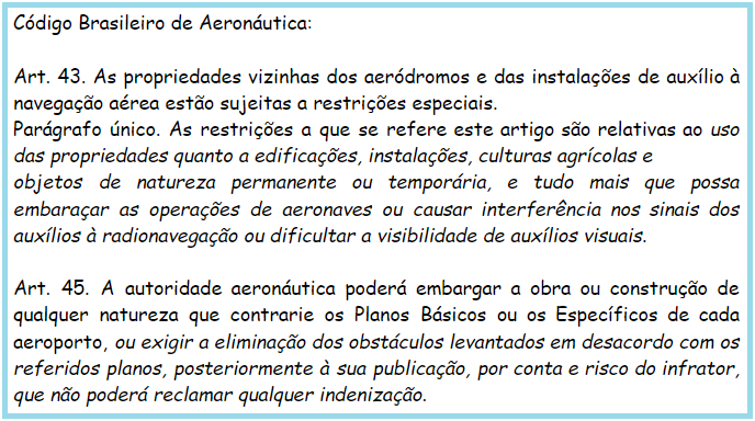 CBA - código brasileiro de aeronáutica