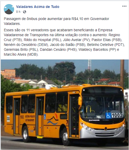 valadares acima de tudo