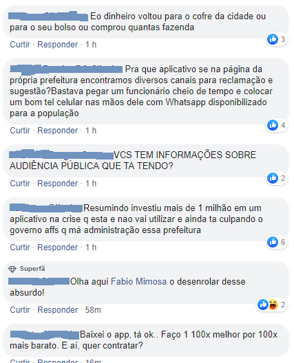 internautas criticam prefeito de valadares