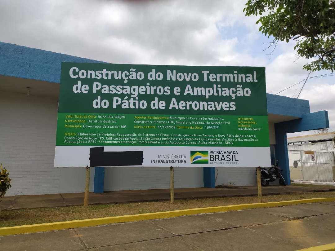 aeroporto de valadares tem obra anunciada mais uma vez