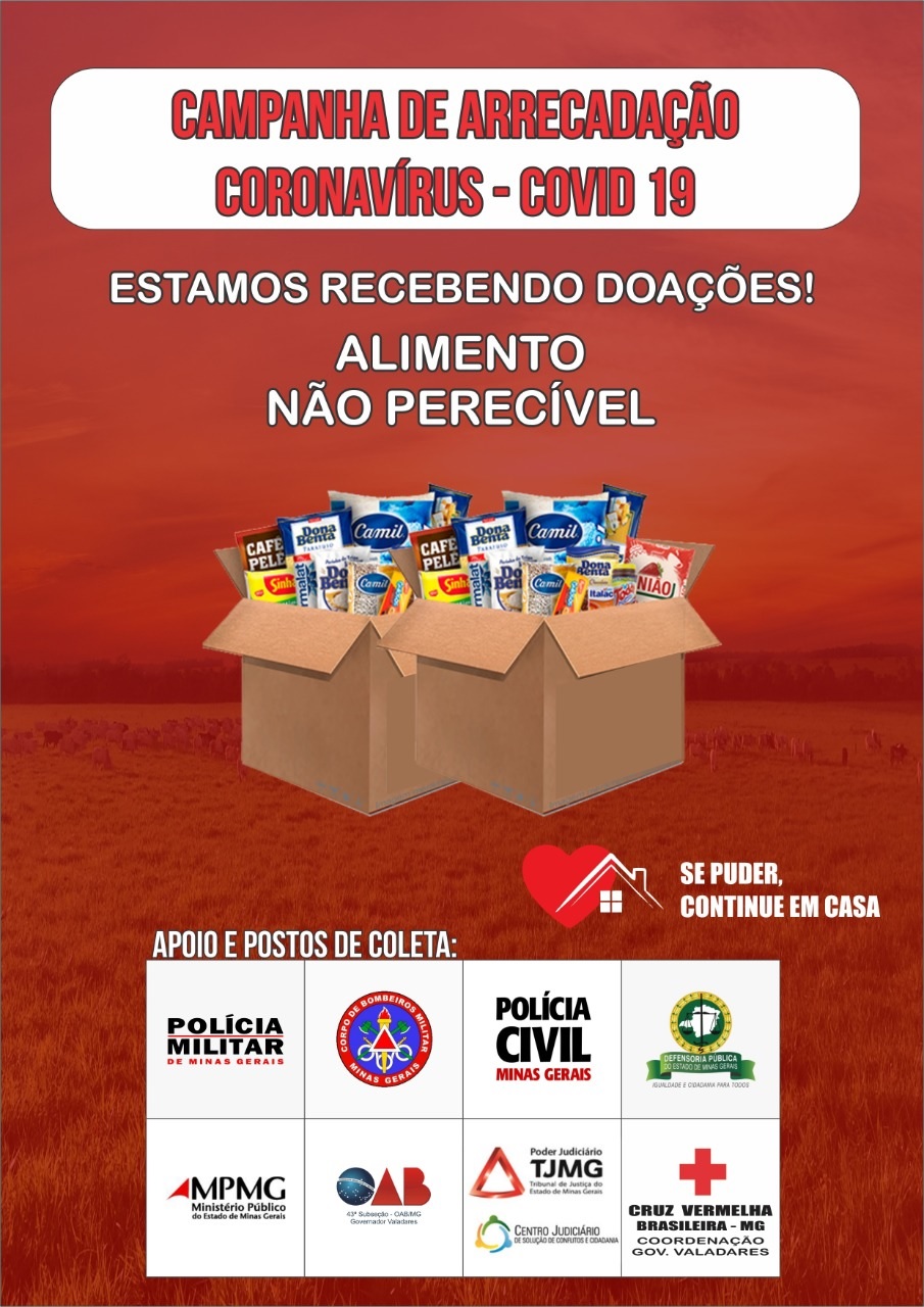 instituições se unem em gv e lançam campanha arrecadação de alimentos