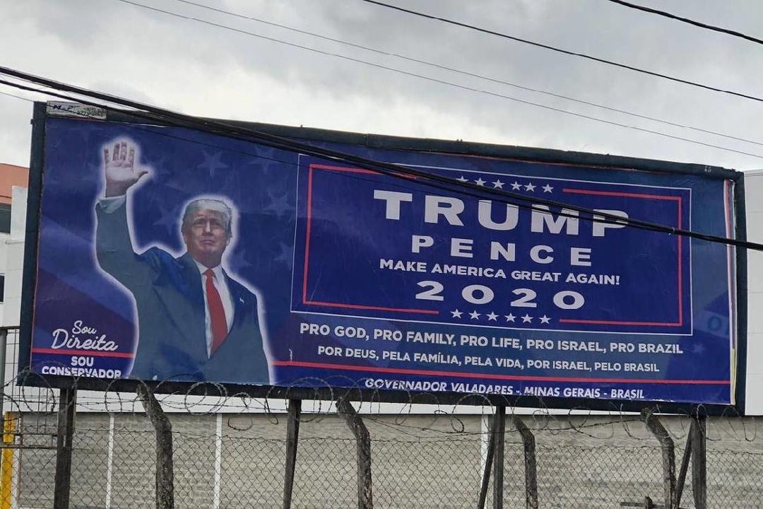 outdoor apoiando trump virou piada nas redes sociais em 2020