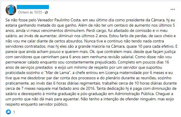 vereadores de valadares são denunciados por esquema de rachadinha por funcionário de carreira