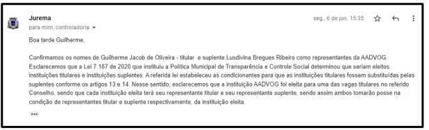 Controlador de Valadares boicota nome de ativista em Conselho de Transparência