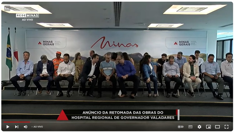governo de minas assina ordem de serviço para retomada da obra do hospital regional de valadares