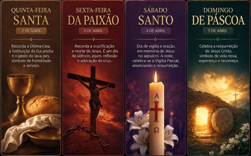 Semana Santa: entenda os dias e veja a programação nas paróquias