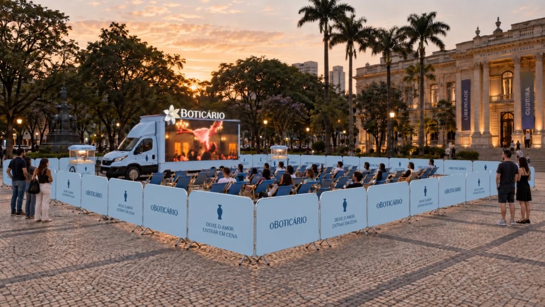 Governador Valadares é uma das 12 cidades mineiras que recebem o projeto de cinema ao ar livre. Foto: Divulgação Praça dos Pioneiros terá cinema ao ar livre neste sábado